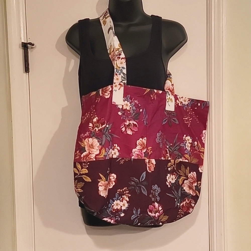 Ann Taylor Floral Tote Bag